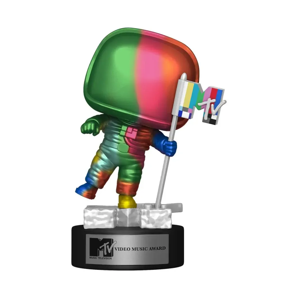 MTV POP! Ad Icons Vinyl Figur Moon Person (Rainbow) 9 cm