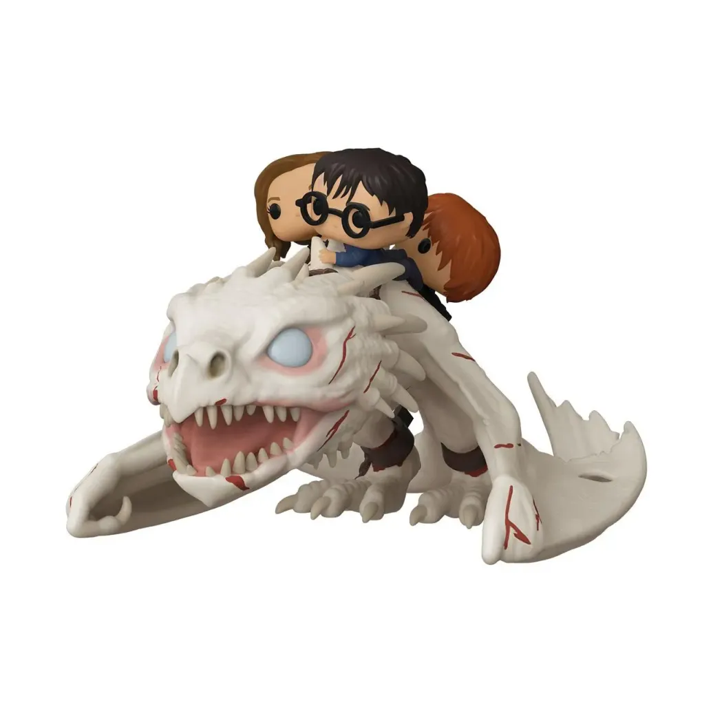 Harry Potter POP! Rides Vinyl Figur Dragon w/Harry, Ron, & Hermine 15 cm