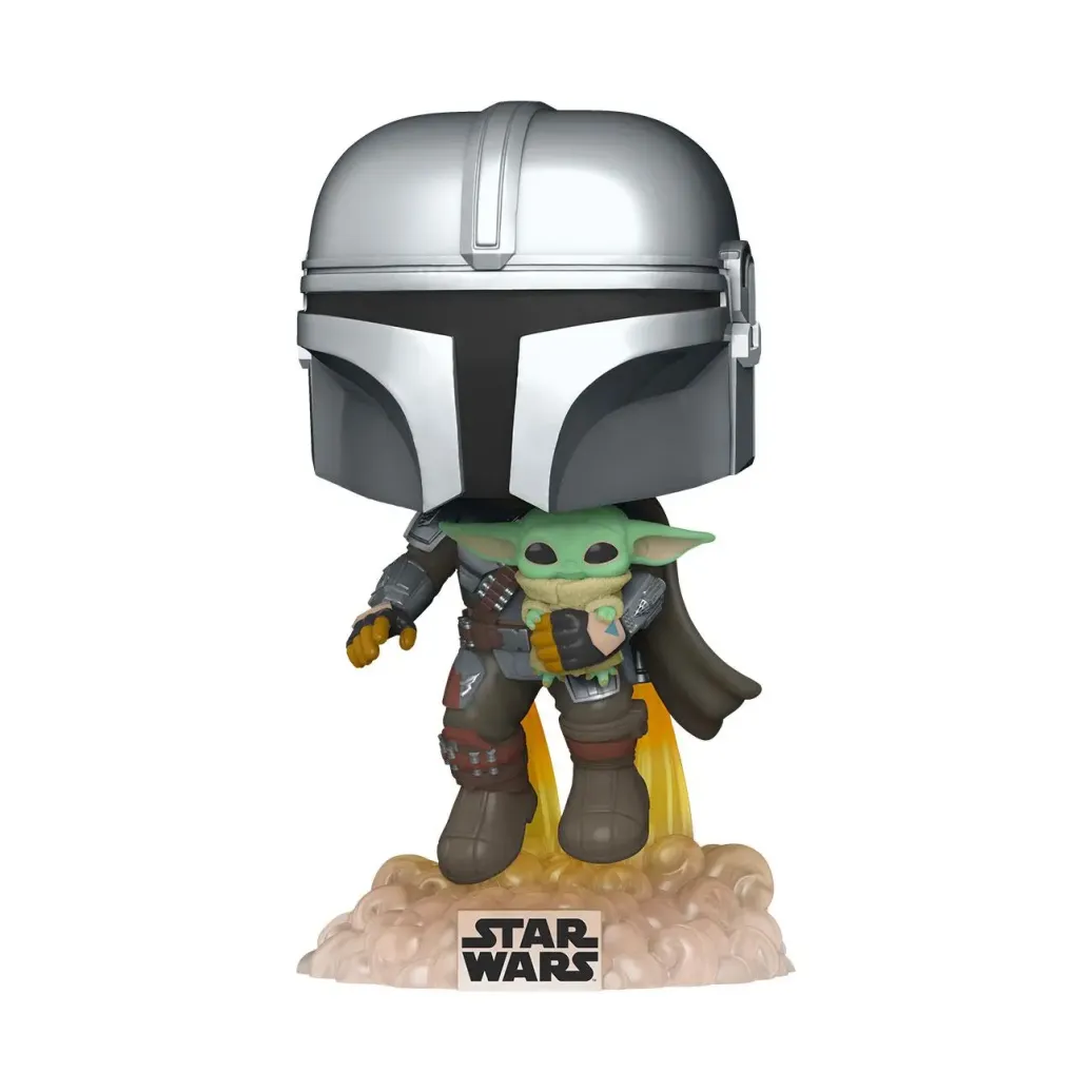 Star Wars The Mandalorian Mando Flying POP! Figur 9 cm