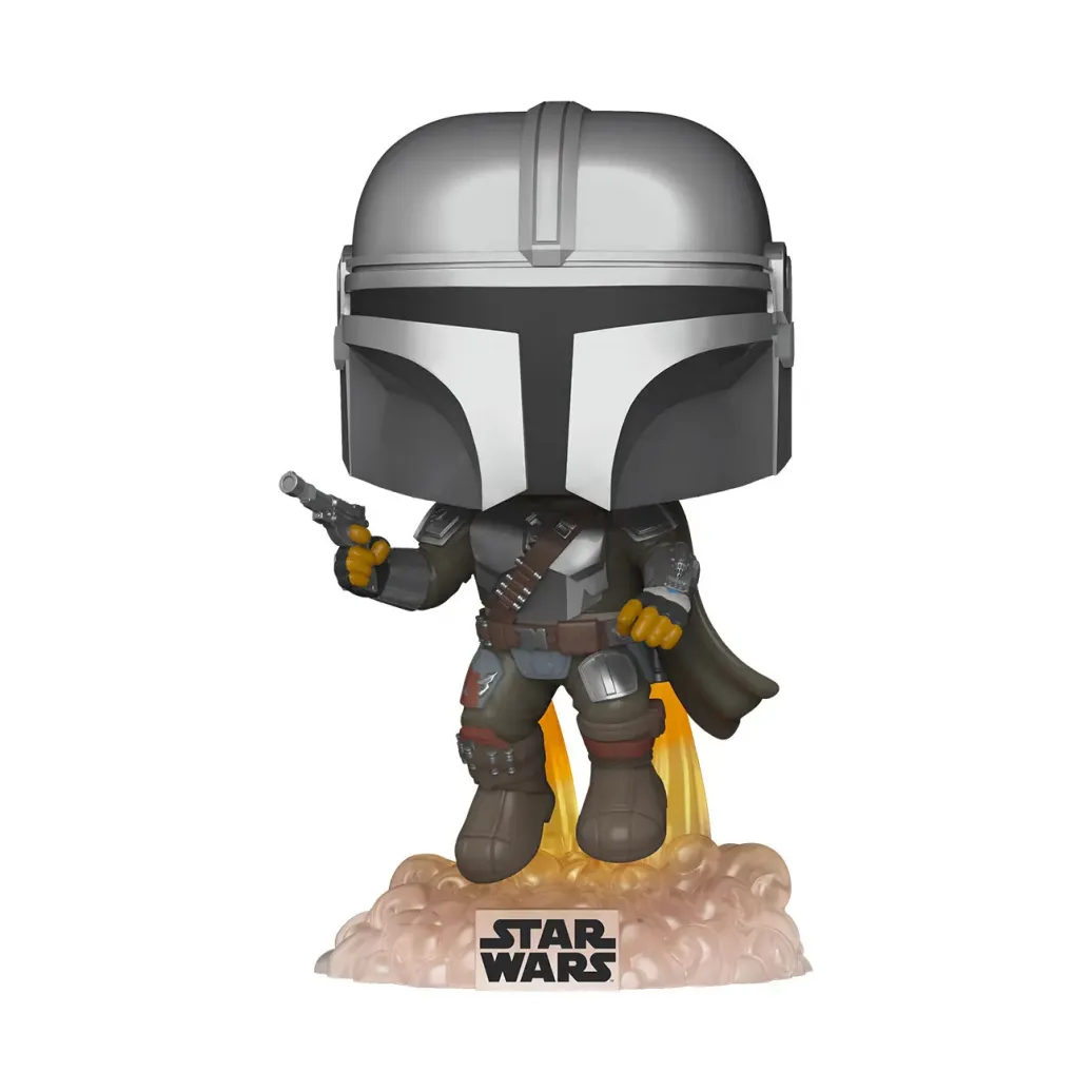 Star Wars The Mandalorian POP! Vinyl Figur Mandalorian - Mando Flying w/Blaster 9 cm