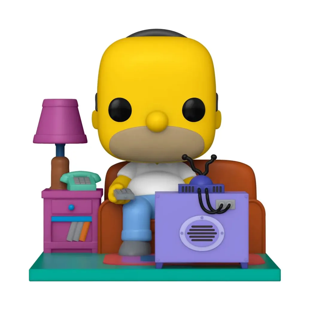 Simpsons POP! Deluxe Vinyl Figur Homer Watching TV 18 cm
