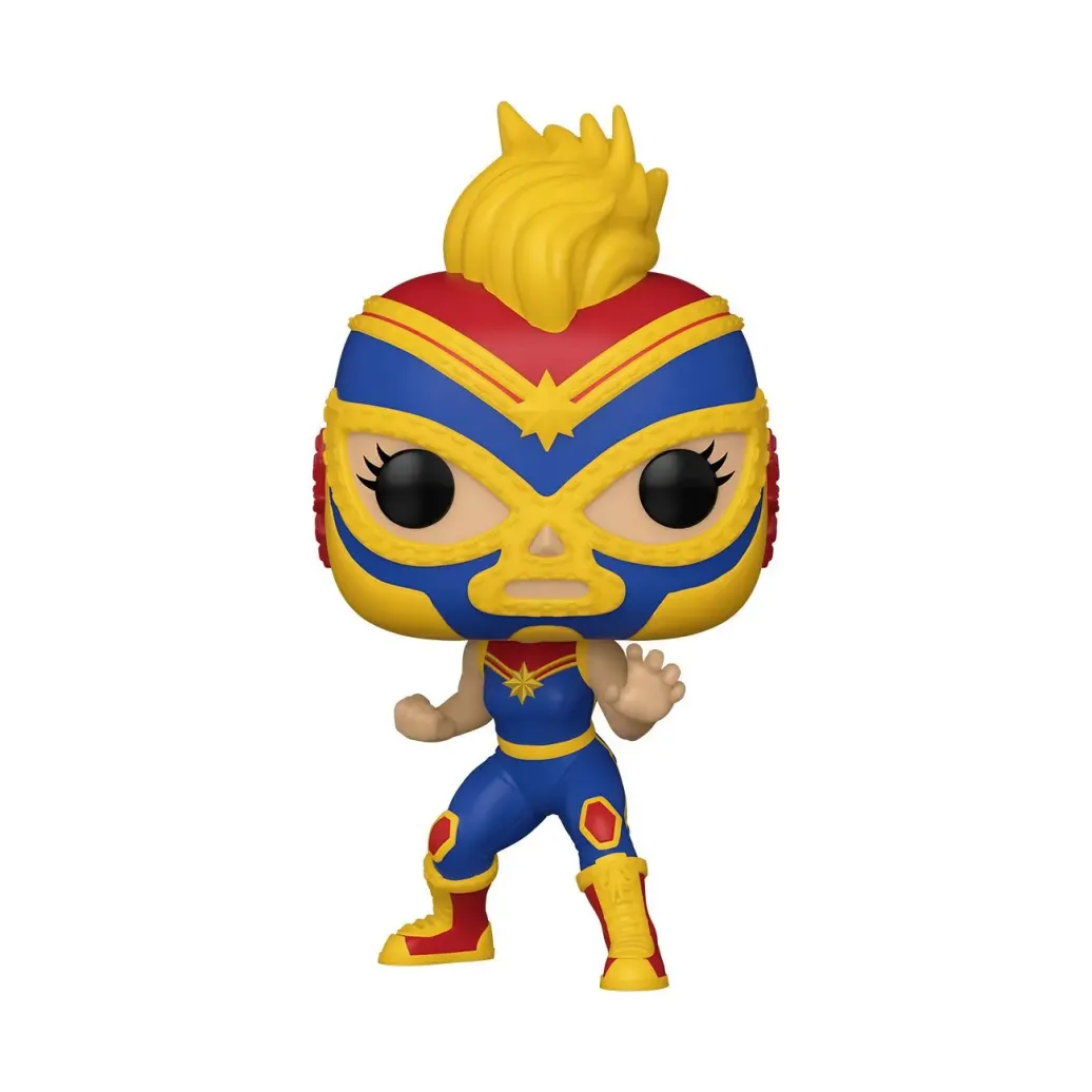 Marvel Luchadores POP! Vinyl Figur Captain Marvel 9 cm