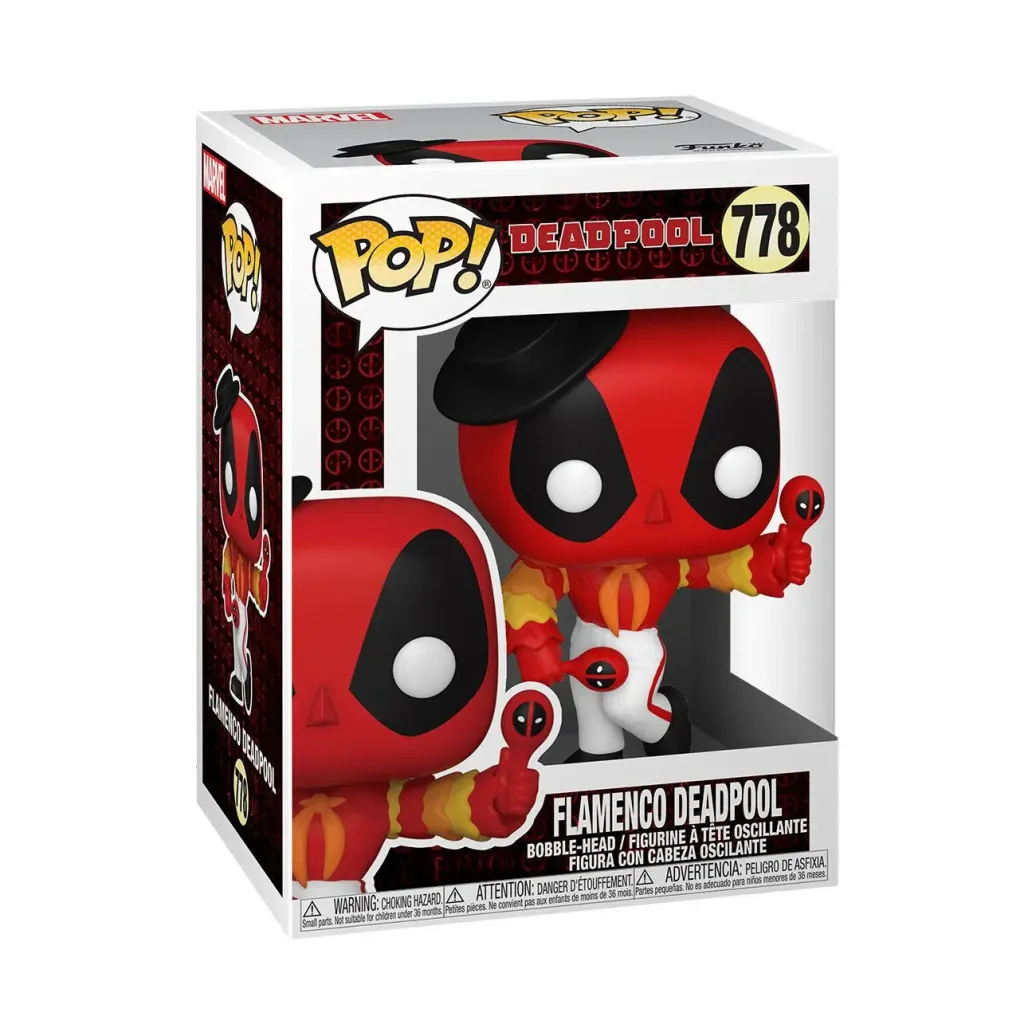 Marvel Deadpool 30th Anniversary POP! Vinyl Figur Flamenco Deadpool 9 cm