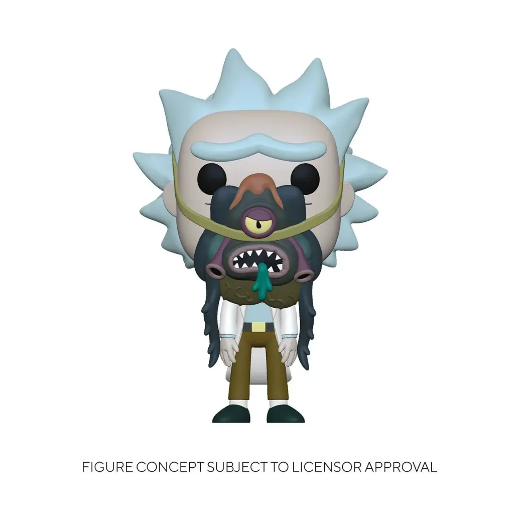 Rick & Morty POP! Animation Vinyl Figur Rick w/ Glorzo 9 cm
