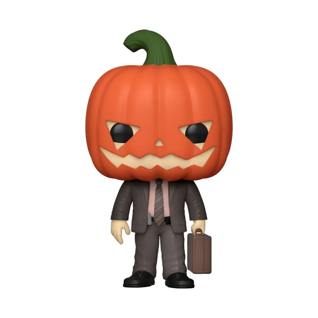 The Office US POP! TV Vinyl Figur Dwight w/Pumpkinhead 9 cm
