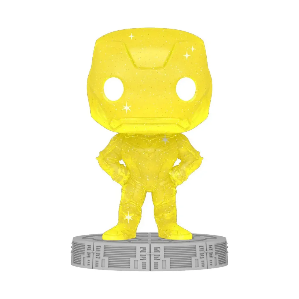 Infinity Saga POP! Artist Series Vinyl Figur Iron Man (Yellow) 9 cm