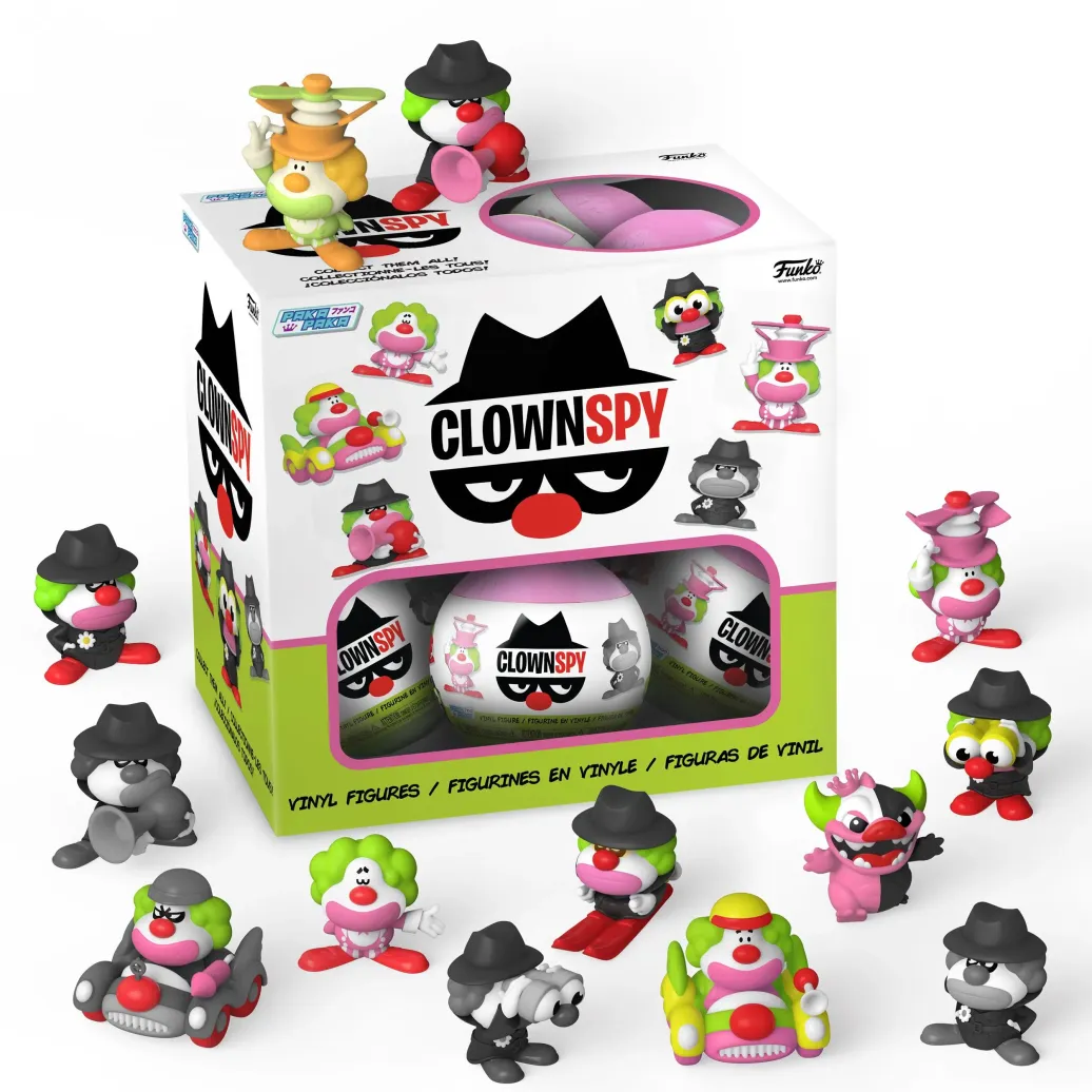 Paka Paka Clown Spy Mystery Minis Figuren 6 cm Display