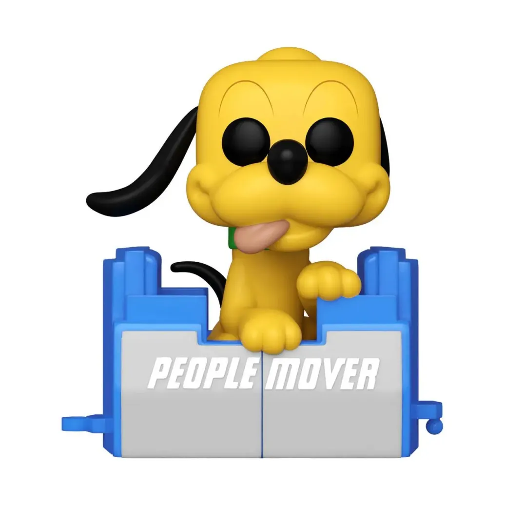 Walt Disney Word 50th Anniversary POP! Disney Vinyl Figur People Mover Pluto w/Balloon 9 cm