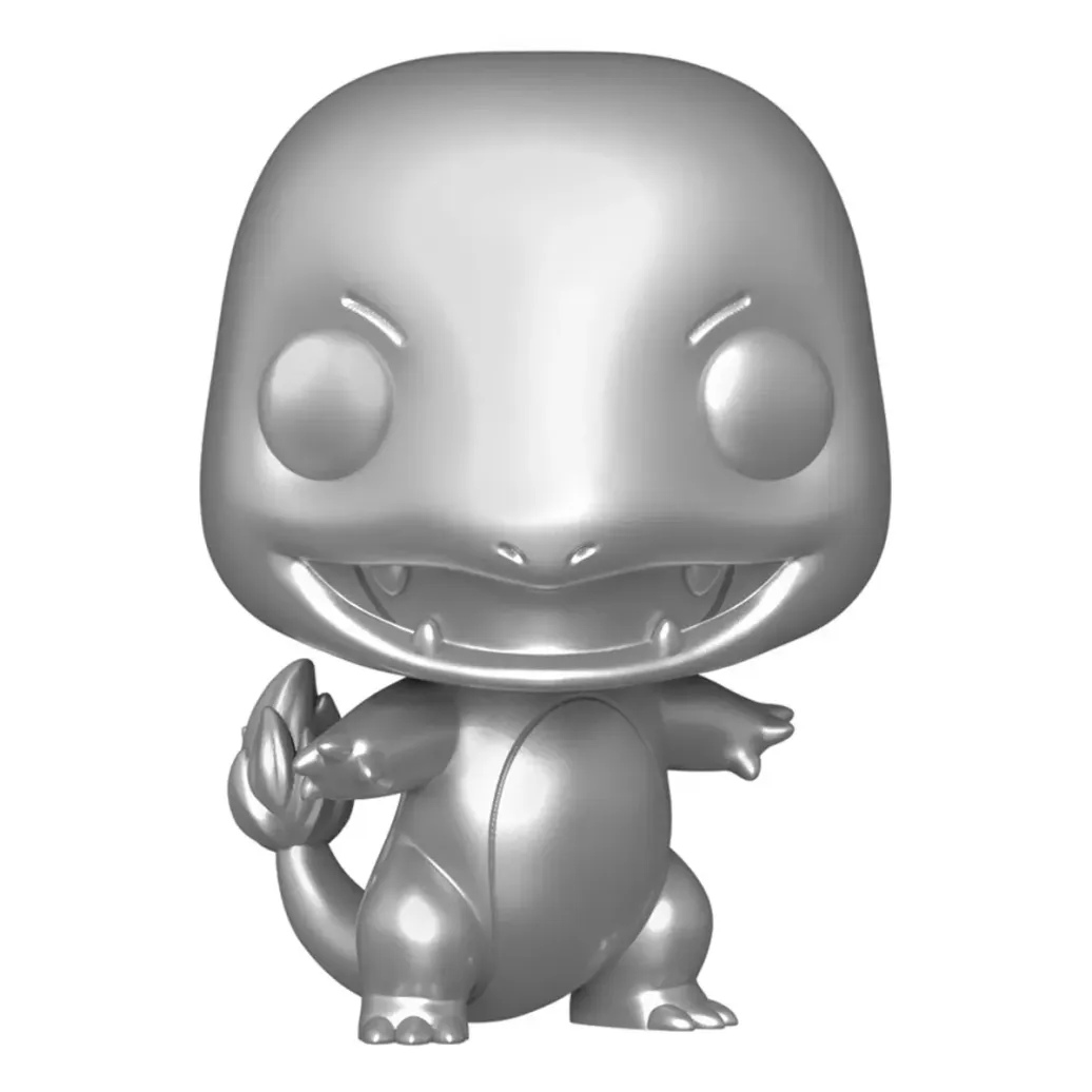 Pokemon POP! Games Vinyl Figur Glumanda Silver 25th Anniversary Special Edition 9 cm