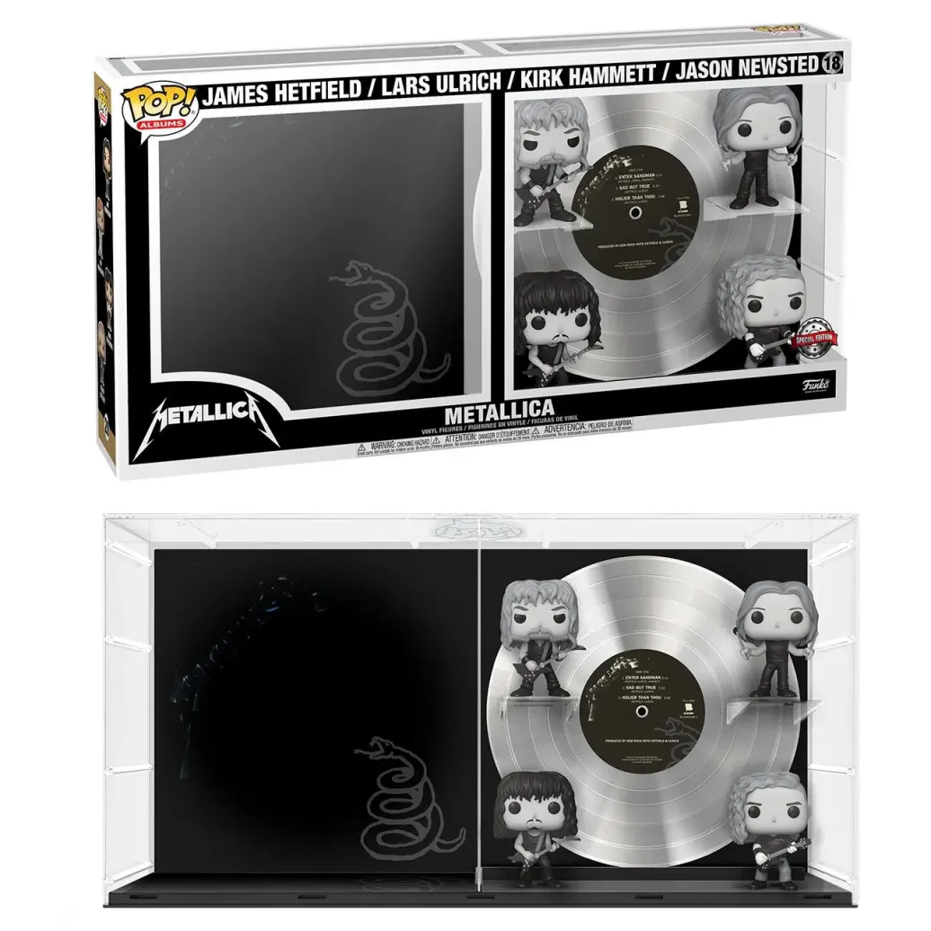 Metallica POP! Albums DLX Vinyl Figuren 4er-Pack Metallica (B&W) 9 cm