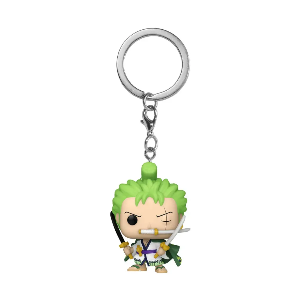 One Piece POP! Vinyl Schlüsselanhänger 4 cm Roronoa Zoro Display (12)