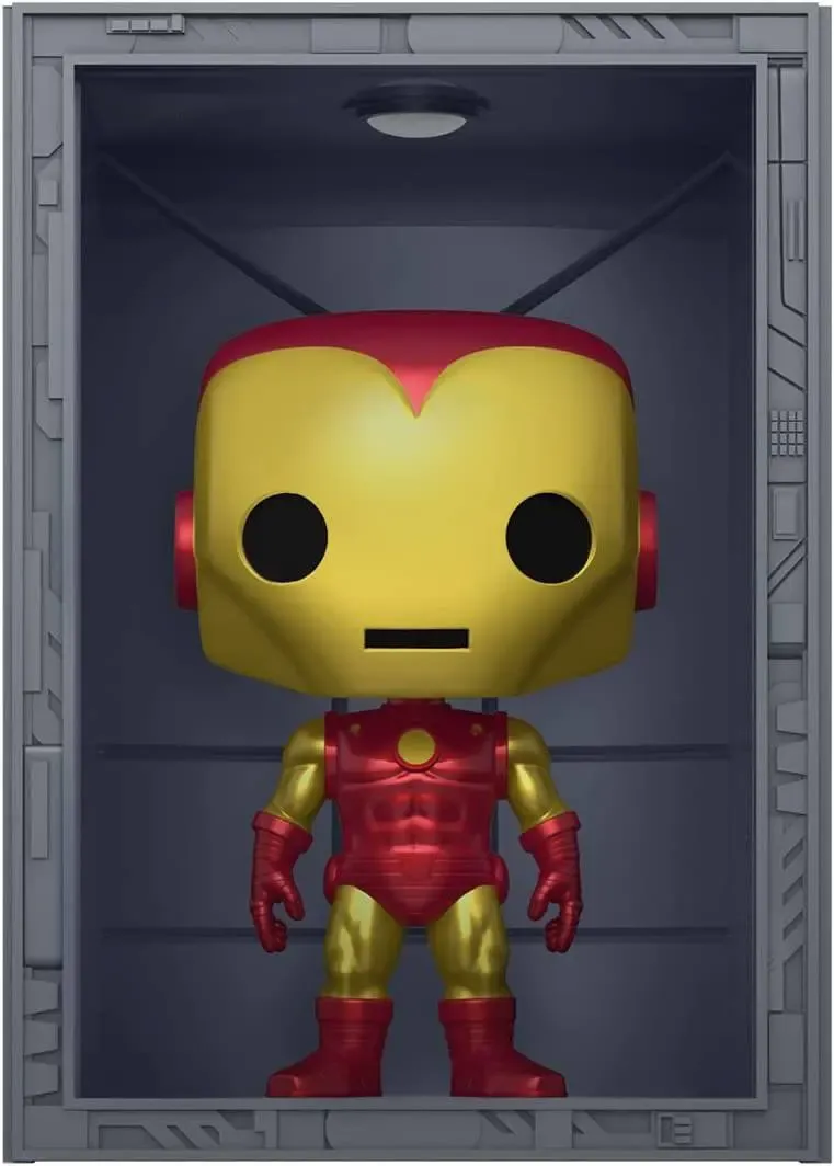 Marvel POP! Deluxe Vinyl Figur Hall of Armor Iron Man Model 4 PX Exclusive 9 cm