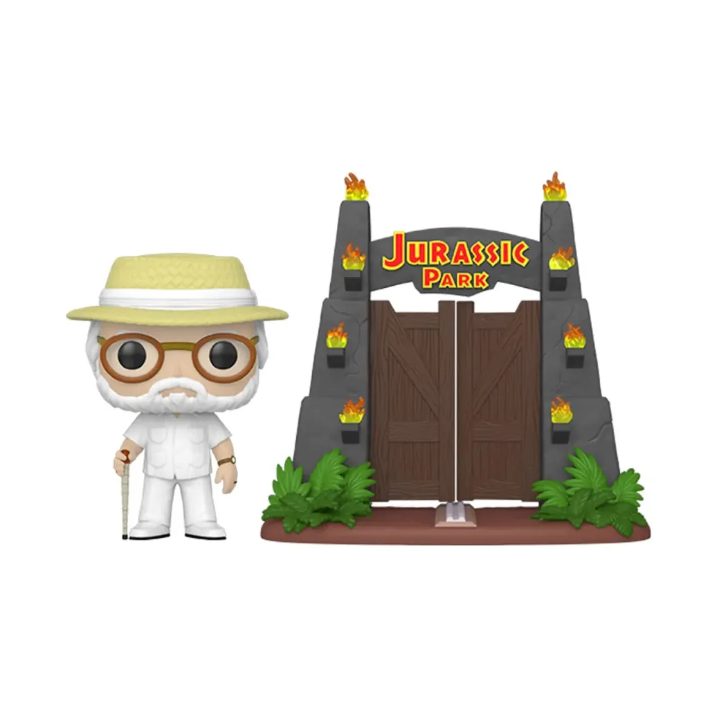Jurassic Park POP! Town Vinyl Figur John Hammond with Gates 9 cm