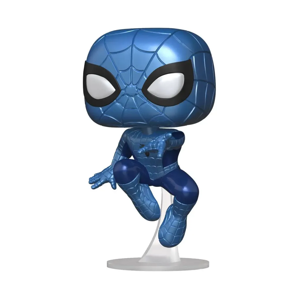 Marvel Make a Wish 2022 POP! Marvel Vinyl Figur Spider-Man (Metallic) 9 cm