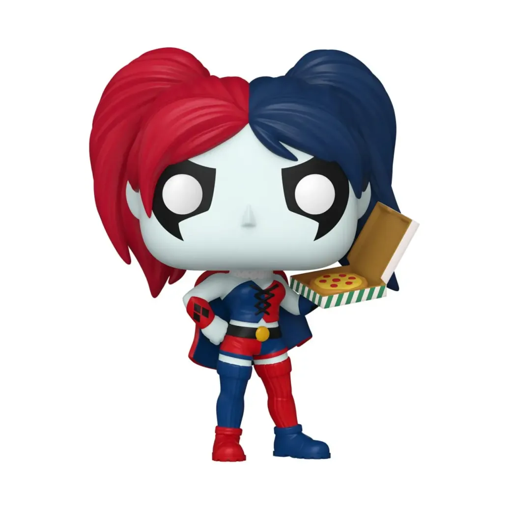 DC Comics: Harley Quinn Takeover POP! Heroes Vinyl Figur Harley with Pizza 9 cm