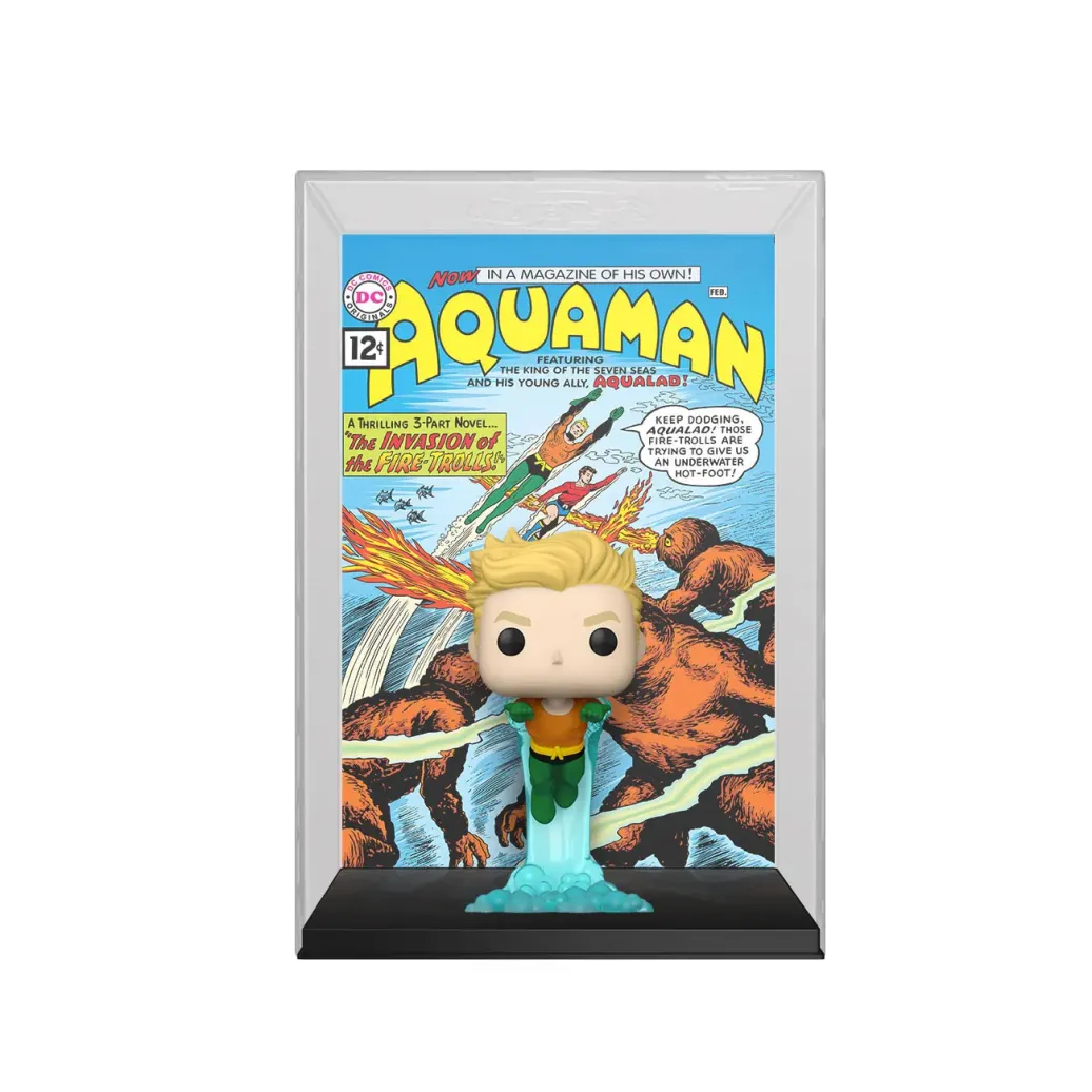 DC Comics POP! Comic Cover Vinyl Figur Aquaman 9 cm