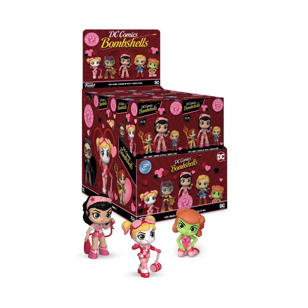 DC Bombshells Mystery Minis Minifiguren 5 cm Display Valentine