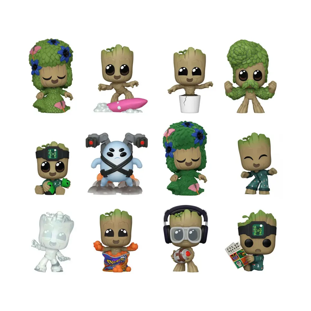 Ich bin Groot Mystery Minis Minifiguren 5 cm Display (12)