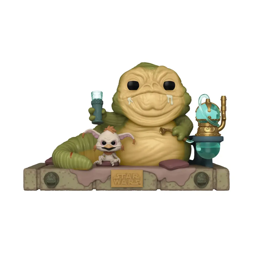 Star Wars Return of the Jedi 40th Anniversary POP! Deluxe Vinyl Figur Jabba w/Salacious 9 cm