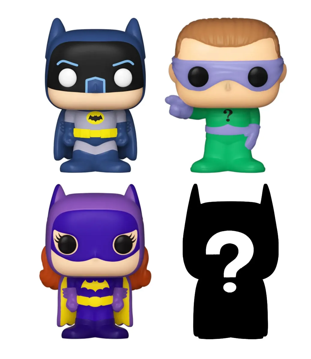 DC Bitty POP! Vinyl Figuren 4er-Pack Batman Adam West 2,5 cm