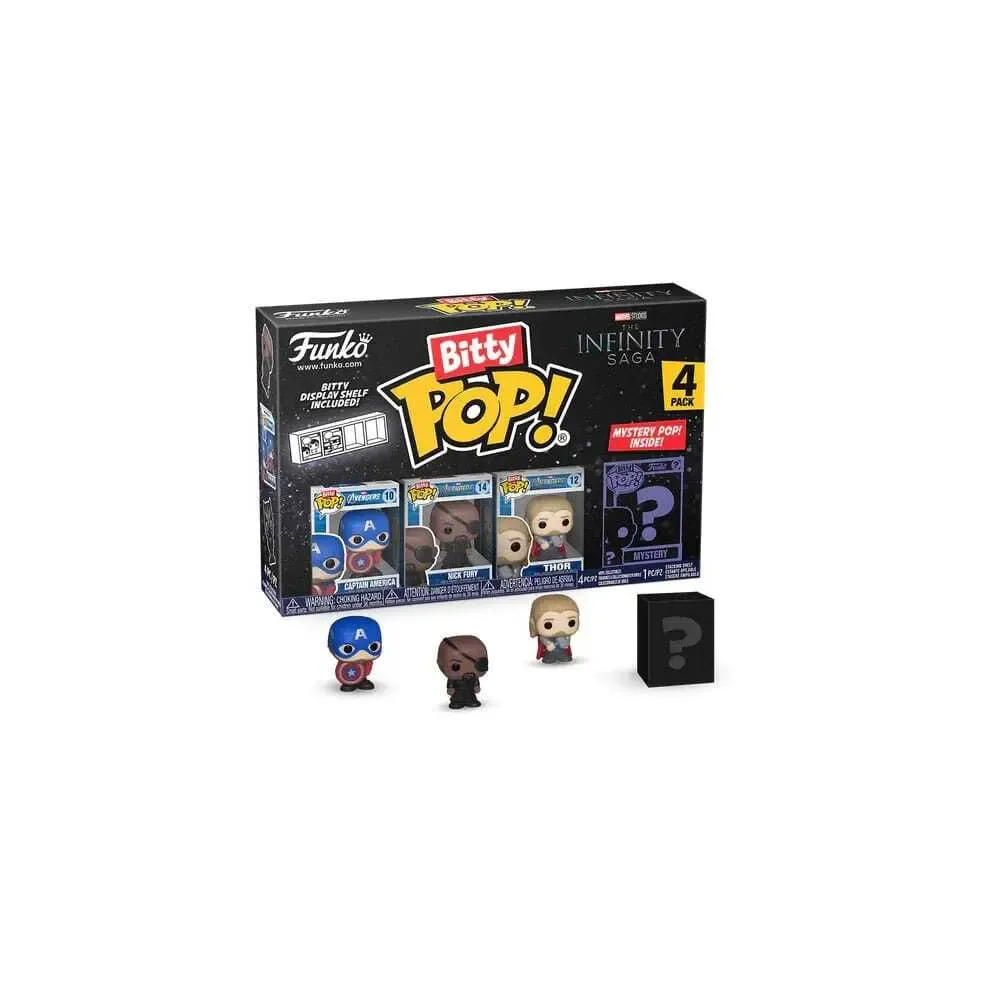 Marvel Bitty POP! Vinyl Figuren 4er-Pack Captain America 2,5 cm