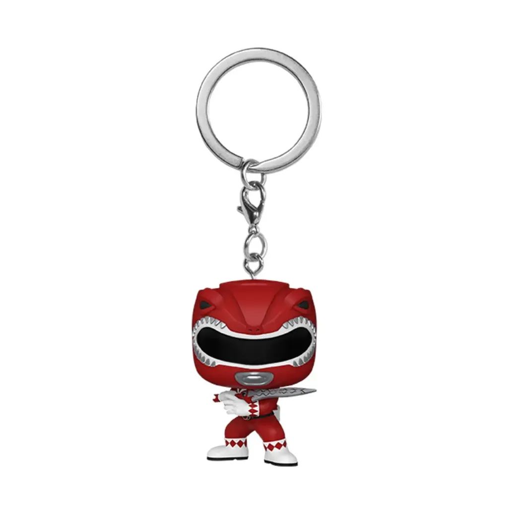 Power Rangers 30th POP! Vinyl Schlüsselanhänger 4 cm Red Ranger Display (12)
