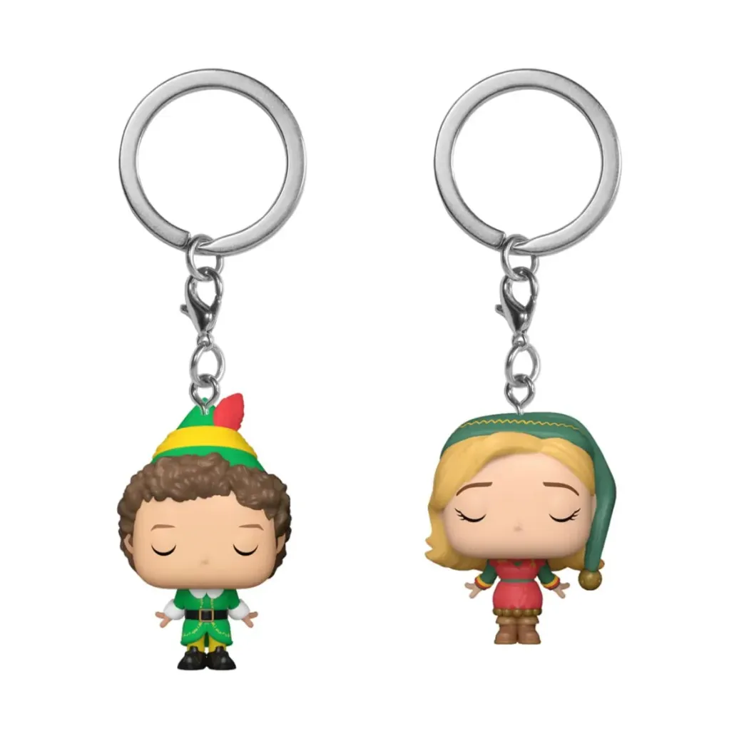 Buddy - Der Weihnachtself POP! Vinyl Schlüsselanhänger 2er-Pack Buddy & Jovie 4 cm