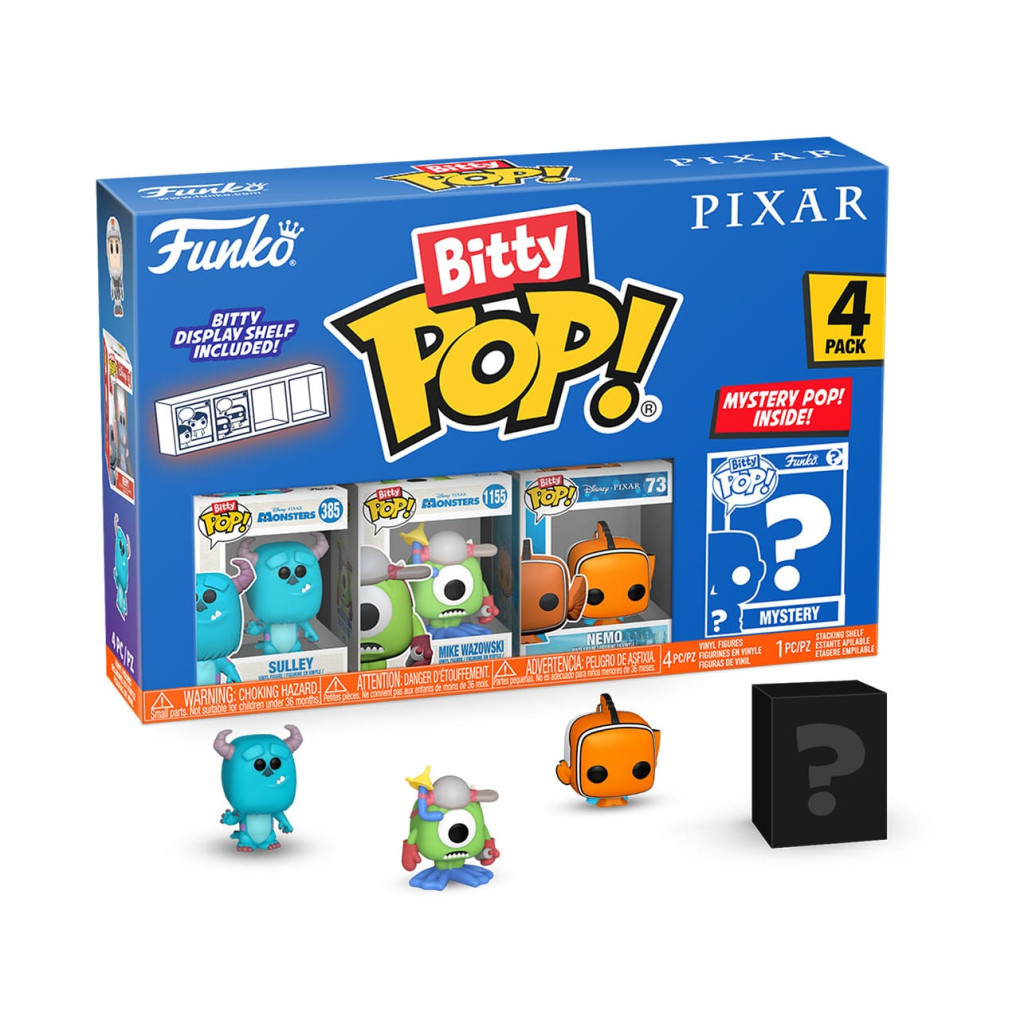 Pixar Bitty POP! Vinyl Figuren 4er-Pack Monsters Inc. 2,5 cm