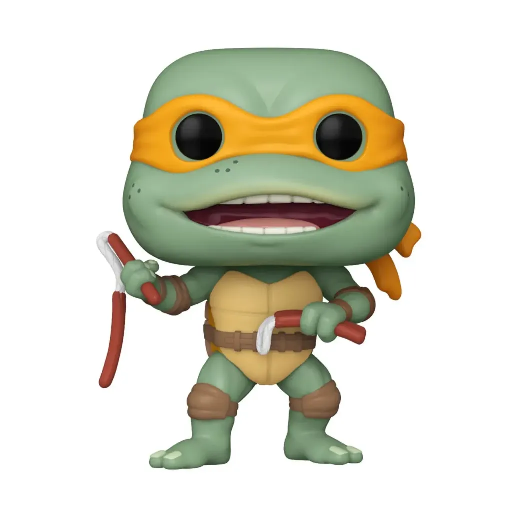 Teenage Mutant Ninja Turtles POP! Movies Vinyl Figur Michelangelo Sausage Link Nunchucks 9 cm
