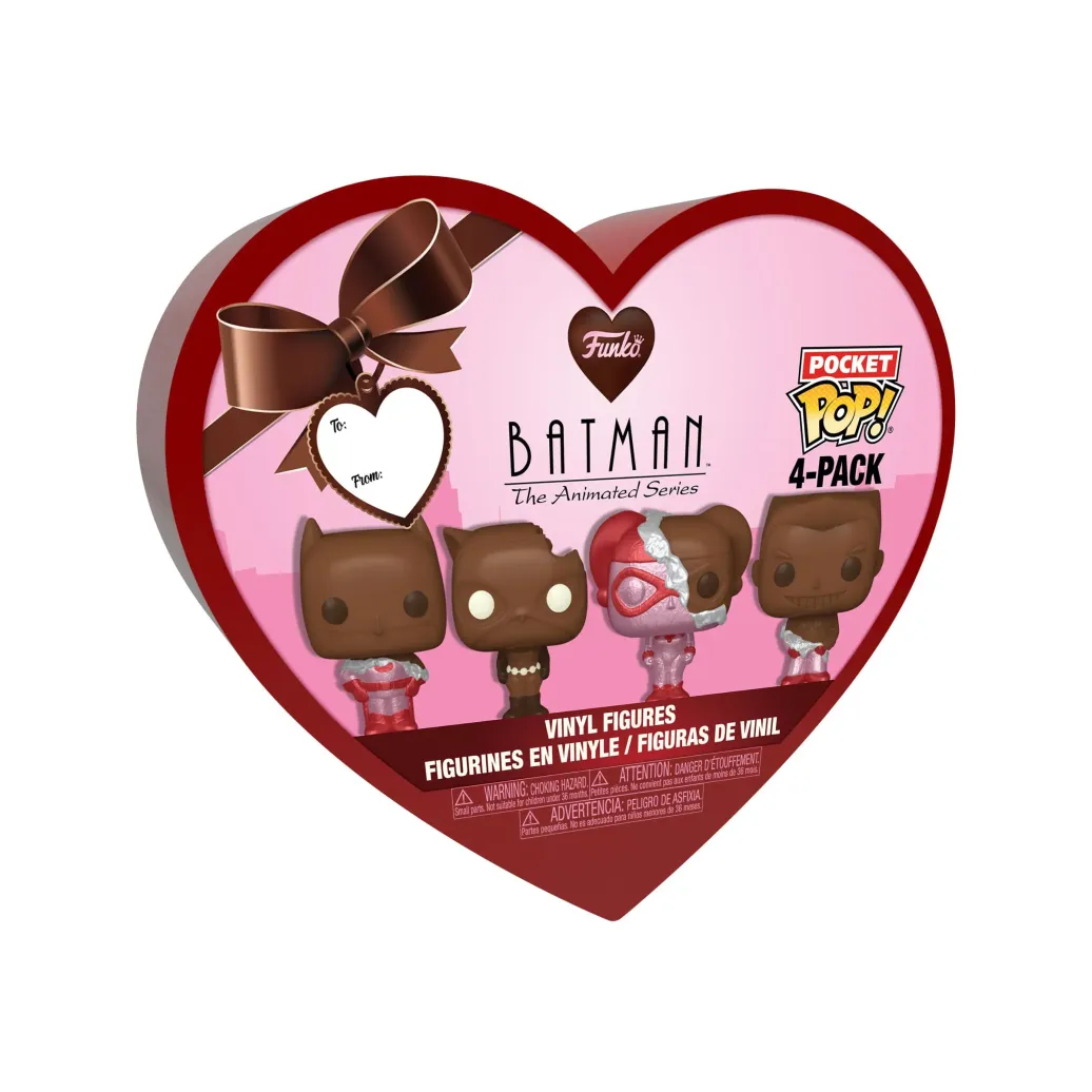 DC Valentines Pocket POP! Vinyl Figuren 4er-Pack Choc 4 cm