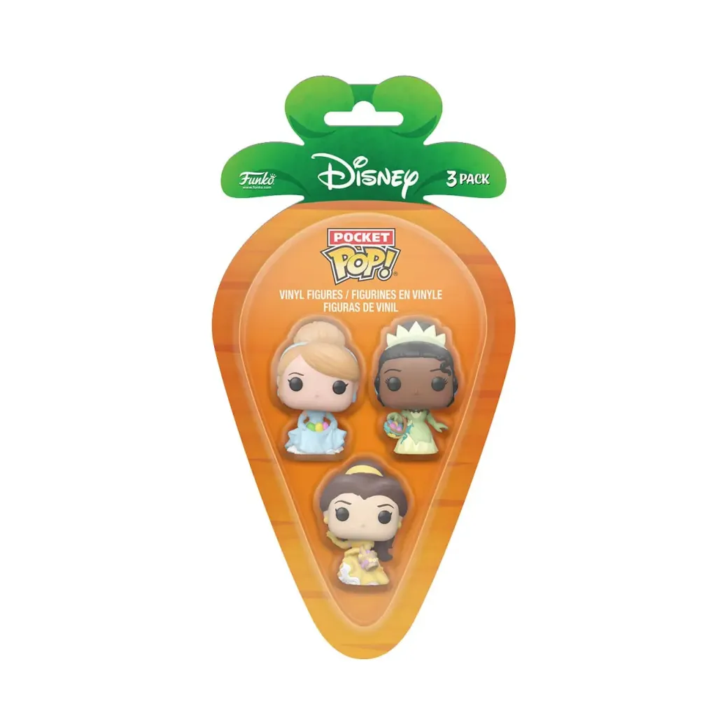 Disney Pocket POP! Vinyl Figuren 3er-Pack Disney Princess C/B/T 4 cm