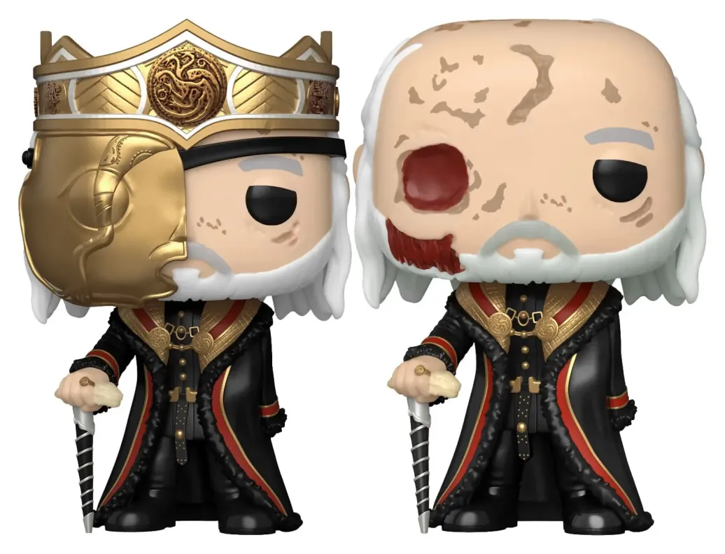 House of the Dragon POP! TV Vinyl Figuren Masked Viserys 9 cm Sortiment (6)