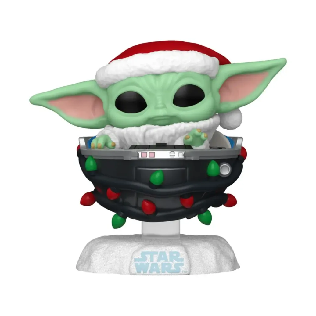 Star Wars: Mandalorian POP! Vinyl Figur Holiday Grogu Pram 9 cm