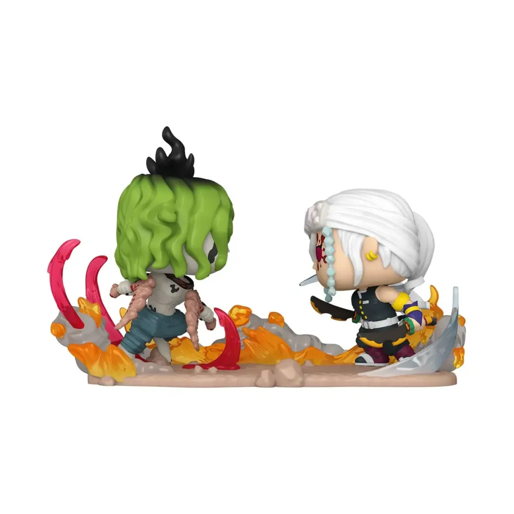 Demon Slayer: Kimetsu no Yaiba POP Moments Vinyl Figuren Tengen Vs Gyutaro 9 cm