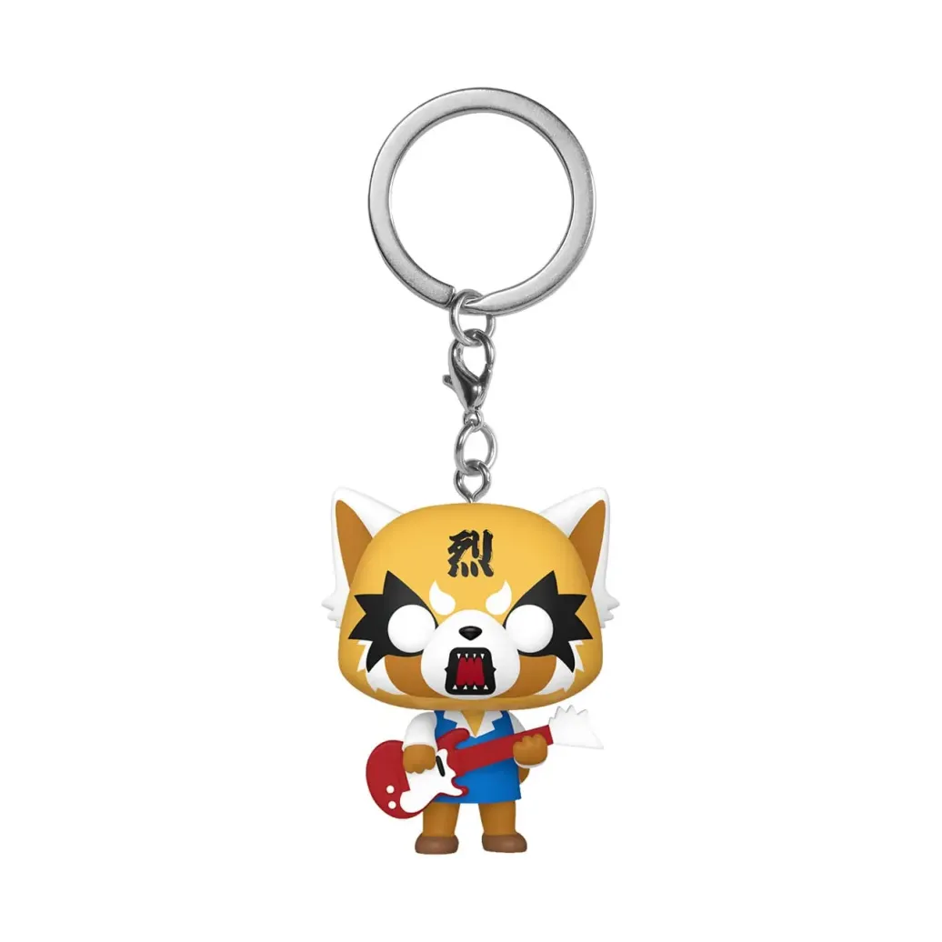 Sanrio POP! Vinyl Schlüsselanhänger 4 cm Aggretsuko w/Guitar Display (12)