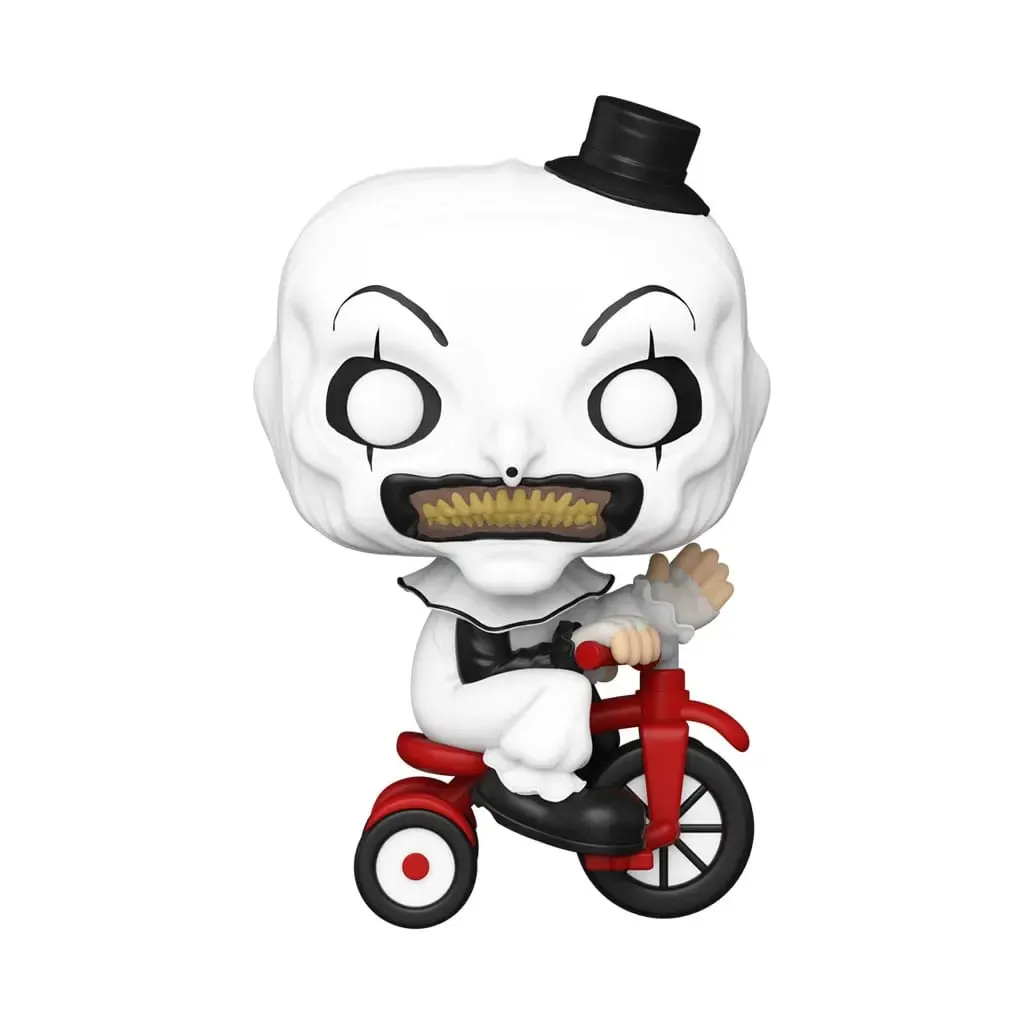 Terrifier POP! Movies Vinyl Figur Art the Clown w/bike 9 cm