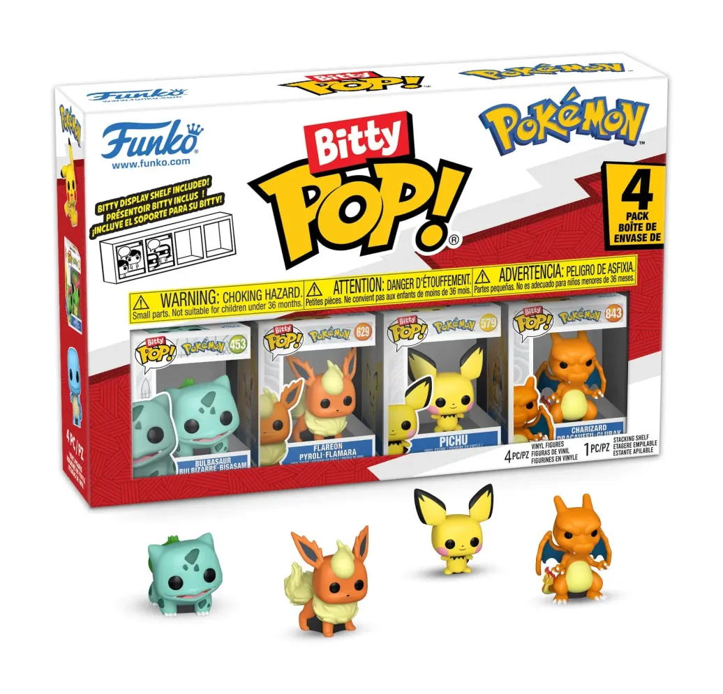 Pokémon Bitty POP! Vinyl Figuren 4er-Pack Series 3 2 cm