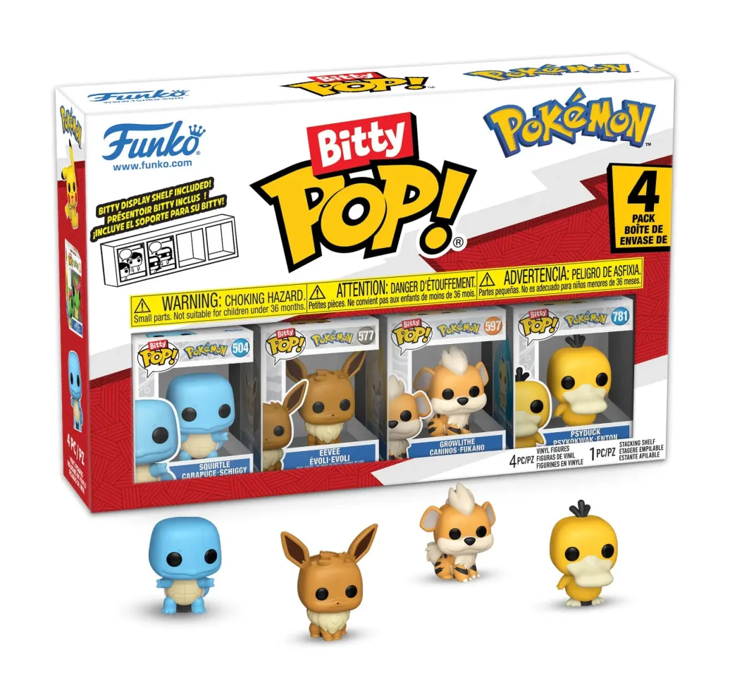 Pokémon Bitty POP! Vinyl Figuren 4er-Pack Series 4 2 cm