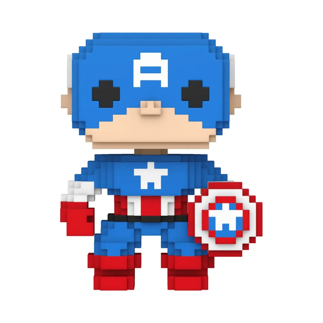 Marvel POP! 8-Bit Vinyl Figur Captain America 9 cm