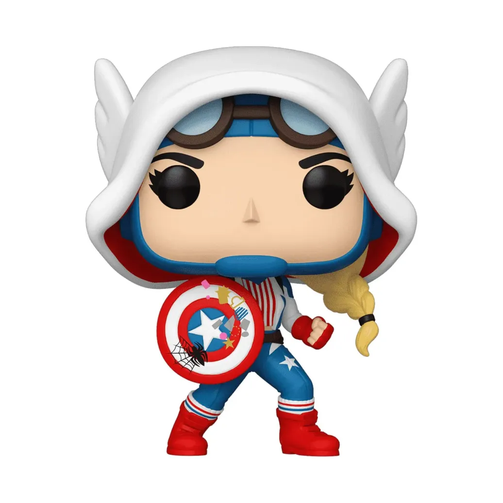 Marvel POP! Vinyl Figur Cap-Gwen 9 cm