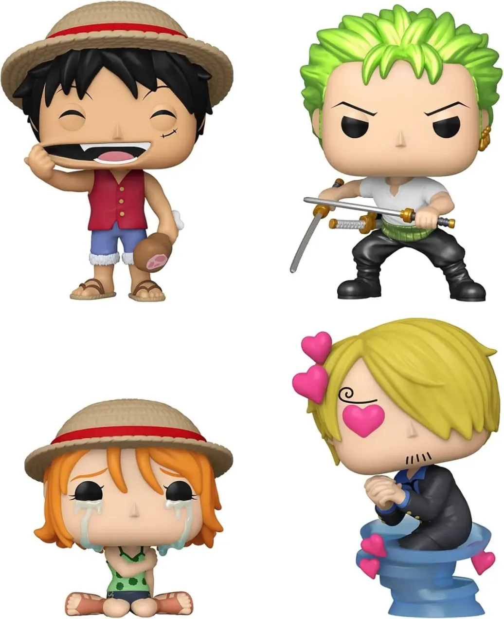 One Piece POP! Animation Vinyl Figuren 4er-Pack Refresh 4PK(EMEA) 9 cm