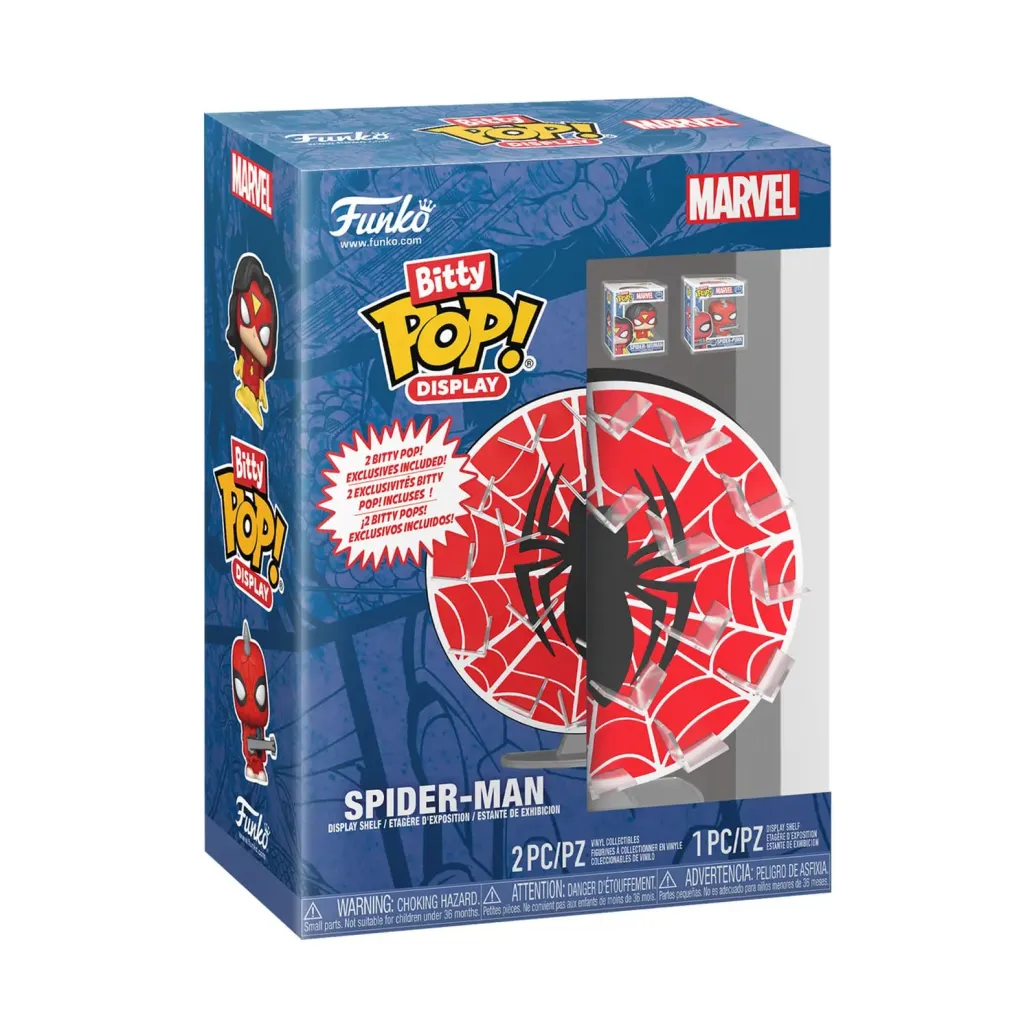 Marvel Bitty POP! Display mit 2 Vinyl Figuren Spider-Man Web