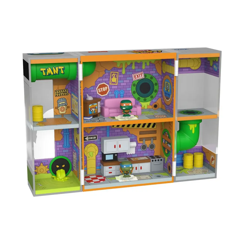 Teenage Mutant Ninja Turtles Bitty POP! Bitty Box Display mit 2 Vinyl Figuren Sewer Lair