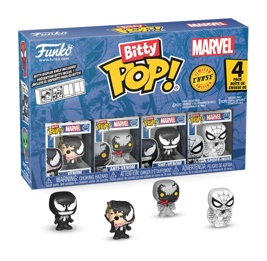 Spider-Man Bitty POP! Vinyl Figuren 4er-Pack Series 3 2 cm