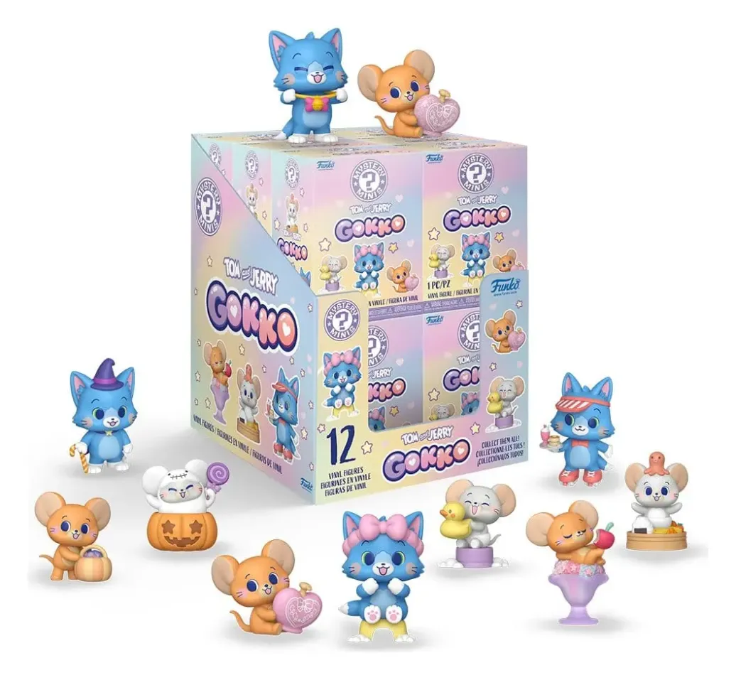 Tom & Jerry Gokko Mystery Minis Minifiguren 5 cm Display (12)