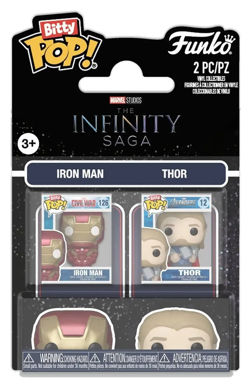 Marvel IS Bitty POP! Vinyl Figuren 2er-Pack IM & Thor 2 cm