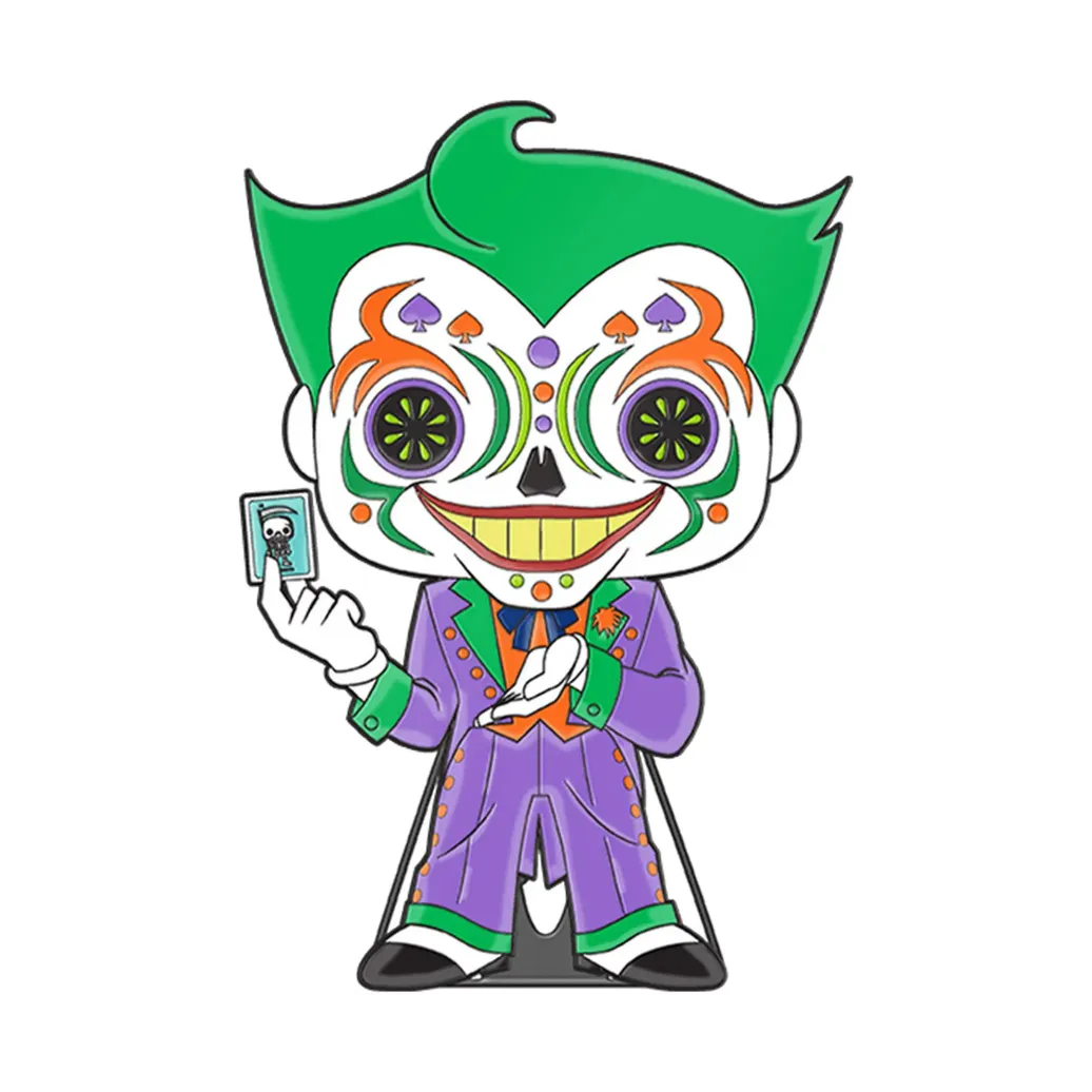 DC Comics DOTD Loungefly POP! Pin Ansteck-Pin Joker (Glow-in-the-Dark) 10 cm