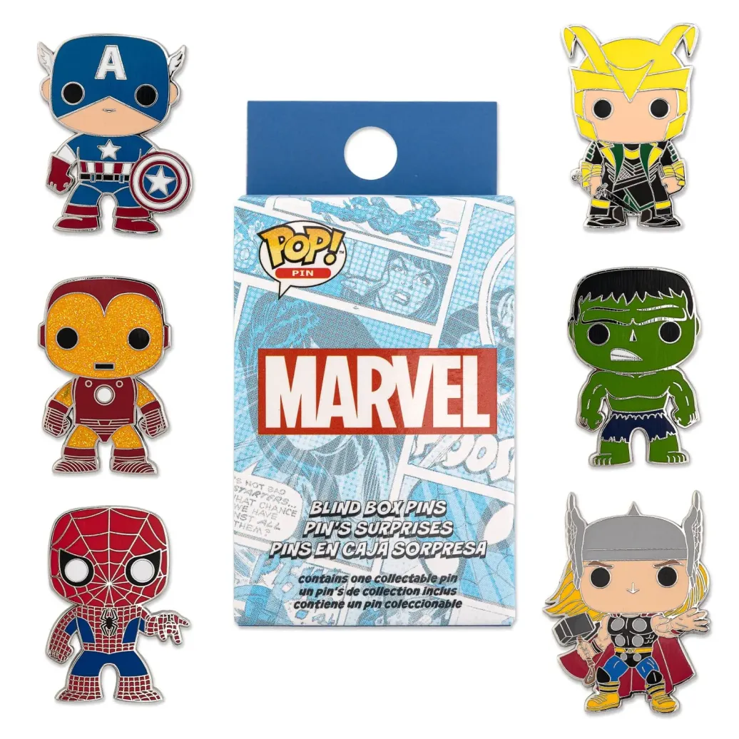 Marvel Loungefly POP! Pin Ansteck-Pins Group 3 cm Sortiment (12)