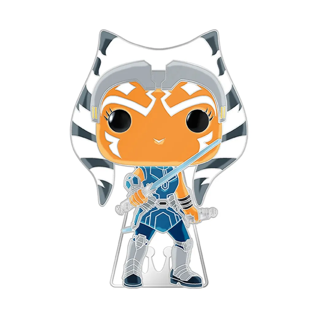 Star Wars Clone Wars Loungefly POP! Pin Ansteck-Pin Ahsoka (Glow-in-the-Dark) 10 cm