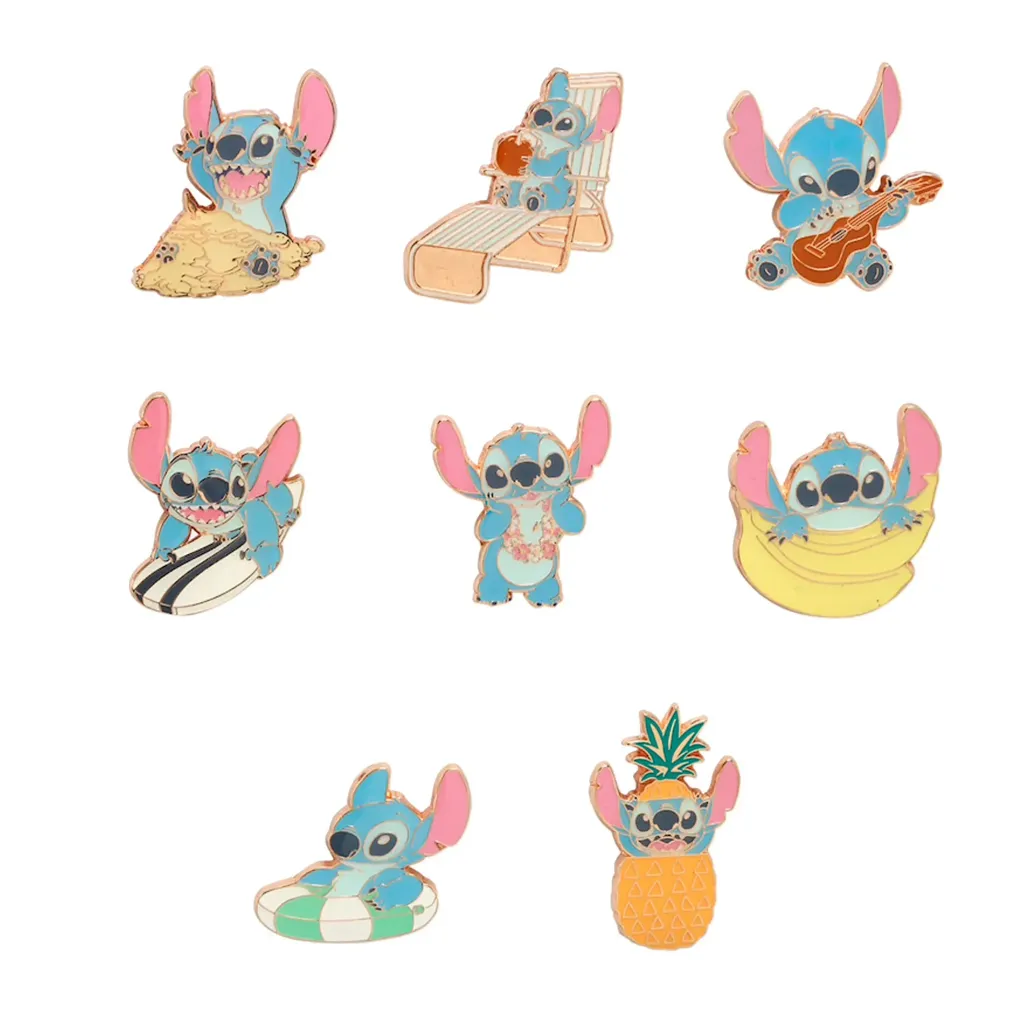 Lilo & Stitch POP! Pin Ansteck-Pins Stitch Summer 4 cm Sortiment (24)